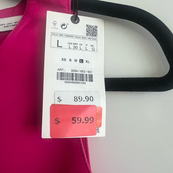 Zara Pink Ruffle Top - Picture 3 of 5